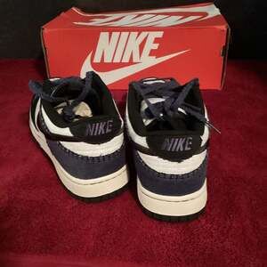 Nike Dunk Low Industrial Blue Sashiko - Navy Denim Sneakers - Size 9.5
